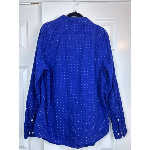 Penguin Heritage Slim Fit Shirt Men's Size L Blue Button Up Long Sleeve - Picture 2 of 9